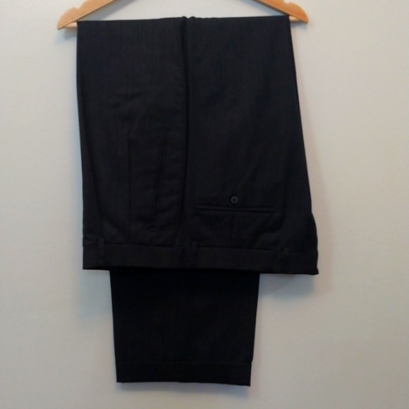 Louis Raphael Luxe Dark Gray Wool Dress Pants 38 - 30.25 - Picture 2 of 14